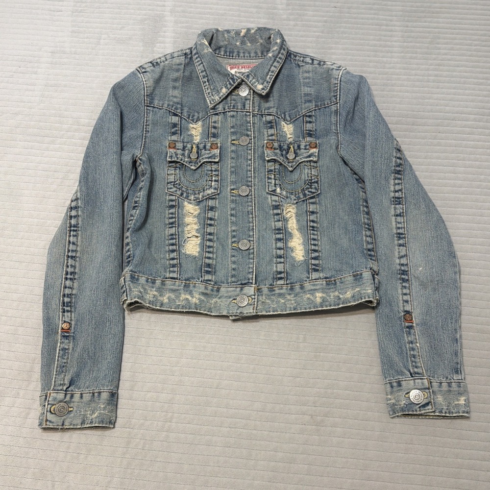 Vintage True Religion Jean Jacket JIMMY Medium Blue